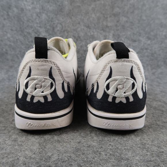 Heelys Shoes Kids Youth 4 Wheeled Sneakers Skate Pro 20 Print Flames Lace Up - Picture 7 of 15